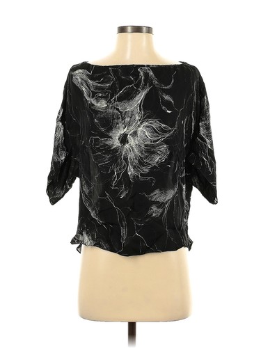 Robe 2 Pièces Milly NY En Soie Noir Et Blanc - Taille US 2 (top) Et 4 (jupe Crayon)