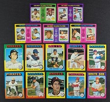 1975 Topps Baseball Starter Set 15 Cards Steve Garvey
