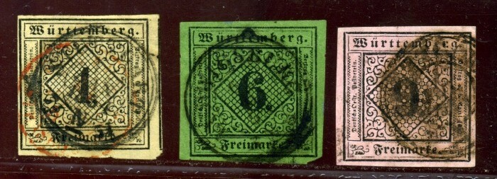 GERMAN STATES - WURTTEMBURG 1852 SELECTION | eBay