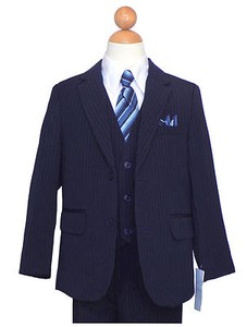 SIZE: 5 to 20 GRADUATION PINSTRIPE SUIT SET PARTY BOYS RECITAL