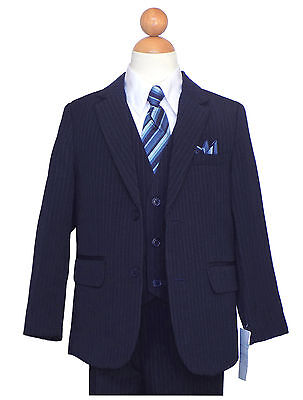 GRAY//WHITE GRADUATION SUIT SET w//PINSTRIPED SZ: 8 to 20 BOYS RECITAL