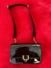 Vintage Bienen-Davis Black Patent Shoulder Bag