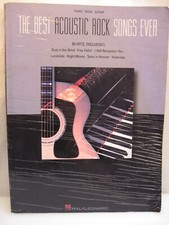 The Best Acoustic Rock Songs Ever Piano/Vocal/Guitar Songbook Softcover