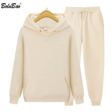 Men's Tracksuit Sets Mes Print Hooded Jacket Pants Suit Sportswear Sets