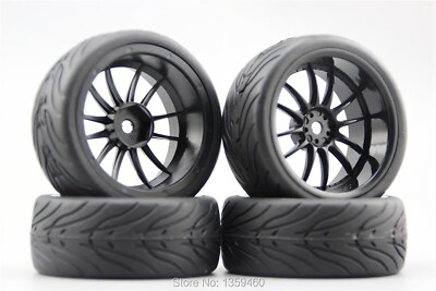 1/10 Onroad RC Auto Räder Reifen Set für Kyosho Pureten Fazer Thunder Tiger Ts4n