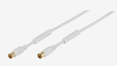 Vivanco Absorber TV / RD Antennenkabel 100dB, 1,5m,weiß
