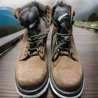 Simms Freestone Wading Boots Men's 9 Brown Leather and Felt Sole for Fly Fishing