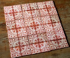 36 Handgemachte Enkaustik Fliesen. A/B Ware. Resposten aus einer Produktion.