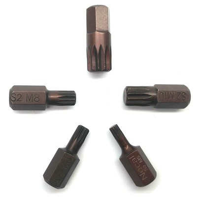 5Pcs 12 Point Triple Square Spline Bit, 12 Point Torx Screwdriver Bits with H...