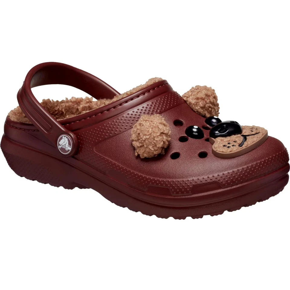 Zuecos Crocs clásicos forrados I Am arcilla oscura 210019-2FL niño pequeño talla 4C medianos Foto 2 de 4