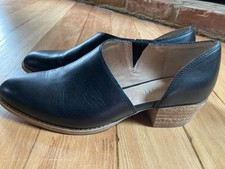 Black Leather Slip-On Loafers Women  s Size6.5 By Madewell