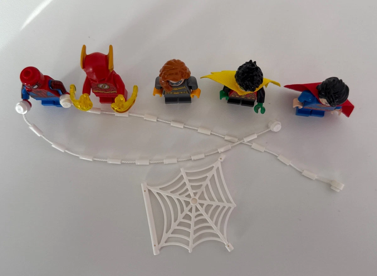 5er LEGO Marvel Super Heroes Spiderman & DC Comics Superman Batgirl Robin Flash