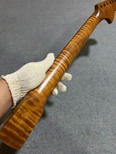 AAA Reverse Big Head Stainless 21 frets Roasted Flame Maple Electric guitar neck