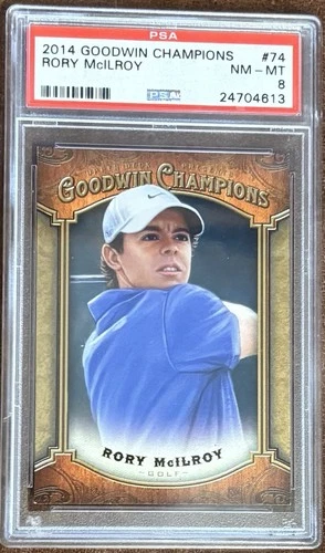 2014 Upper Deck Goodwin Champions #74 Rory McIlroy PSA 8 NM-MT