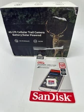 SEHMUA 4G LTE Cellular Trail Camera 3Rd Gen with Live Streaming, + 128 GB