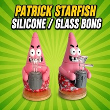 Patrick Star Silicone & Glass Bong | Easy Clean | Shatter-Proof | Bongs | Pipes