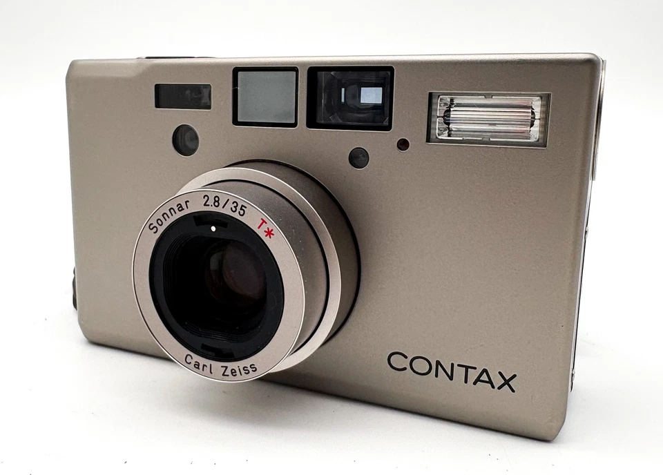 Doppelte Zähne [fast unbenutzt] Contax T3 D analoge Kompaktkamera 35 mm JAPAN - Bild 2 von 4