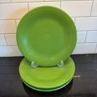 Set of 4 Beautiful Shamrock Green Fiestaware 10.5" Dinner Plates HLC USA