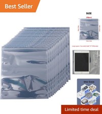 Versatile 50-Piece Anti-Static Resealable Bags for SSD, HDD, Electronics Storage