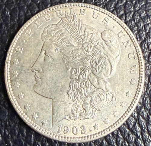 1902 Morgan Silver Dollar XF40-45 90% Silver Philadelphia Mint US Coin #C085