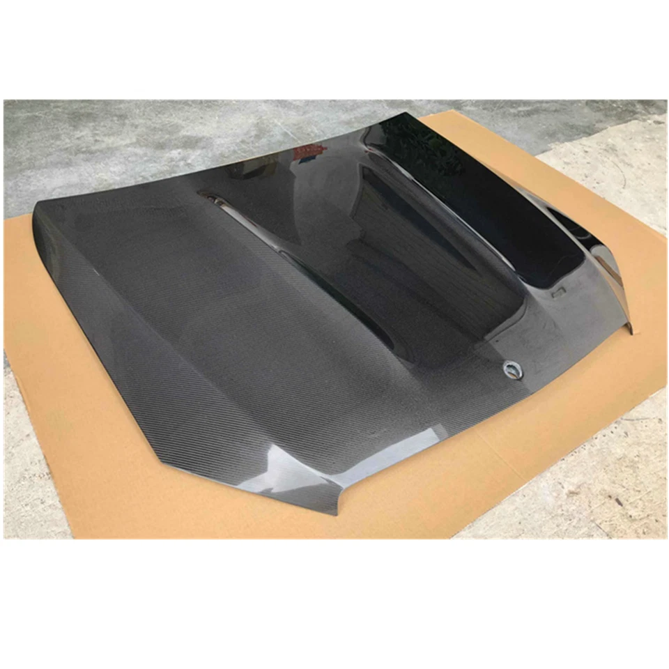 For Mercedes Benz W205 C63 C63 S 2015-2021 Carbon Fiber Engine Hood Bonnet Cover — 第 3/4 张图片