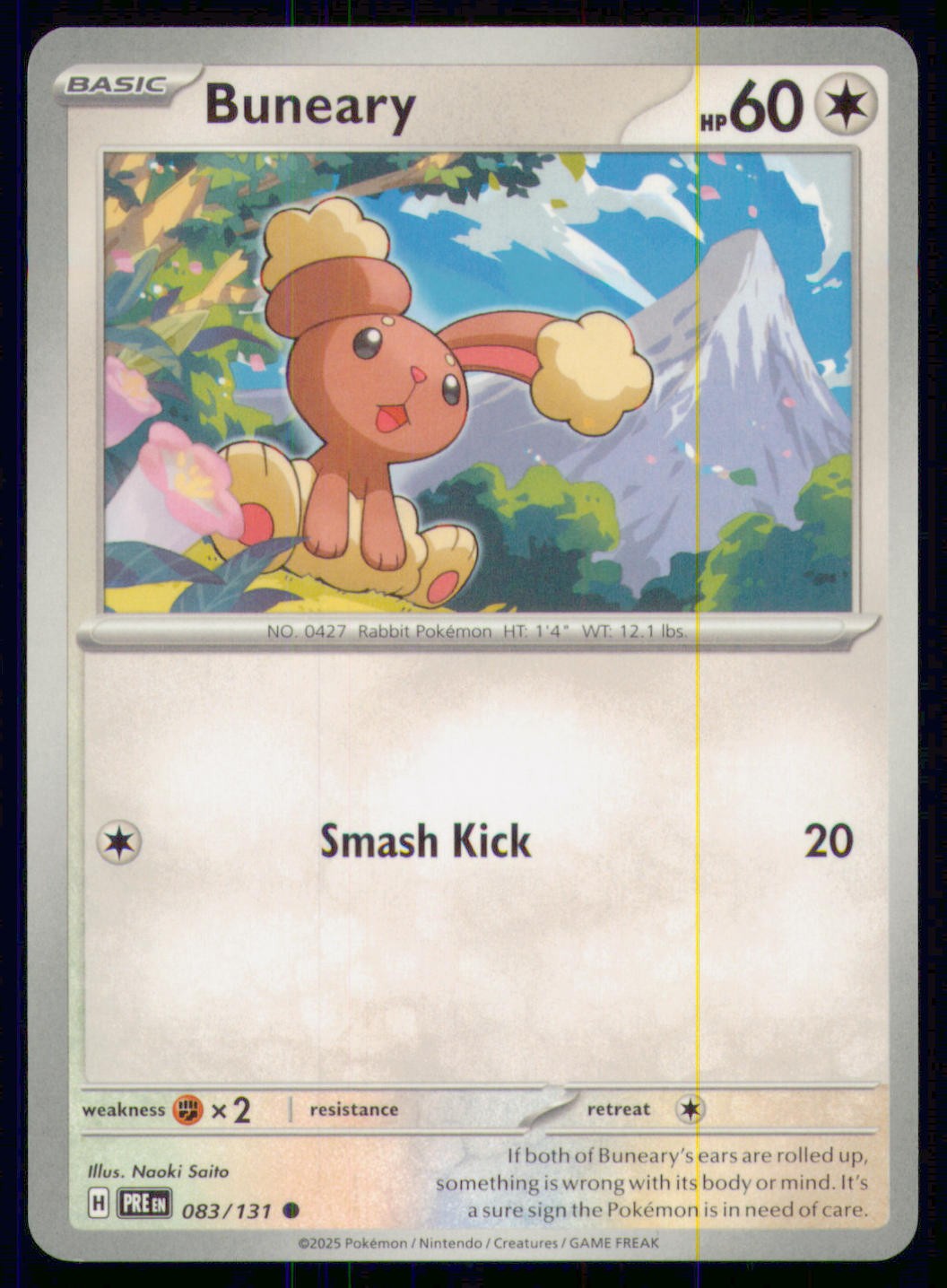 Buneary 083/131 Prismatic Evolutions 2025 Naoki Saito