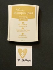 Stampin Up Classic So Saffron Linen Dye Ink Pad
