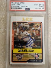 Derrek Lee 2005 Topps Updates & Highlights - #UH188 PSA Auto Auth
