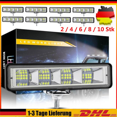 10X 8X 6X 2X 72W Auto LED Arbeitsscheinwerfer Rückfahrscheinwerfer Scheinwerfer 