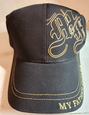 My father Cigars Black Strap Back Hat