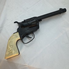 Vintage 1960's Cowboy In Africa Mattel Fanner 50 Cap Gun Antelope Grips