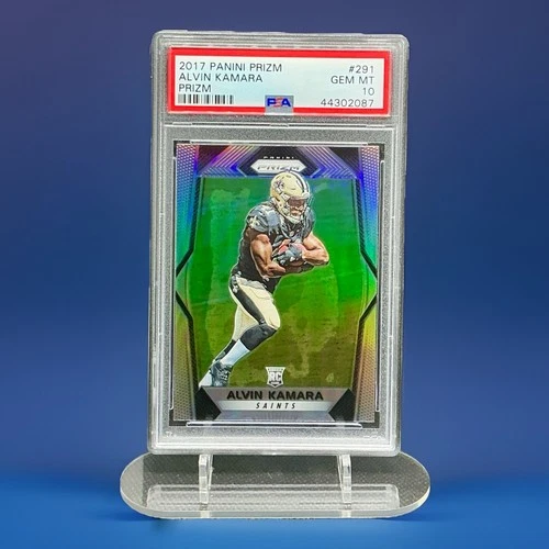 2017 Panini Prizm Silver Prizm Alvin Kamara Rookie RC #291 PSA 10🔥🔥