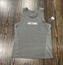 Ten Thousand Performance Tank Top Men’s Medium Gray Polyester Elastane NEW