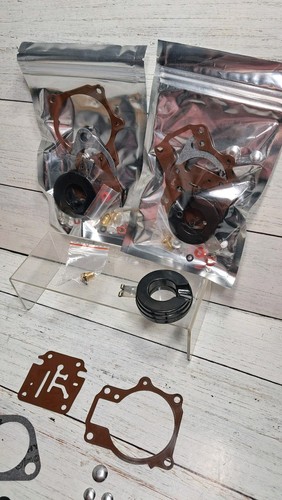 Carburetor Repair Kit with Float Replacement for Johnson Evinrude 65 70 75hp... - Foto 7 di 8