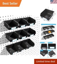 High-Quality 10 Pack Pegboard Bins Durable Design for Organizing Accessories
