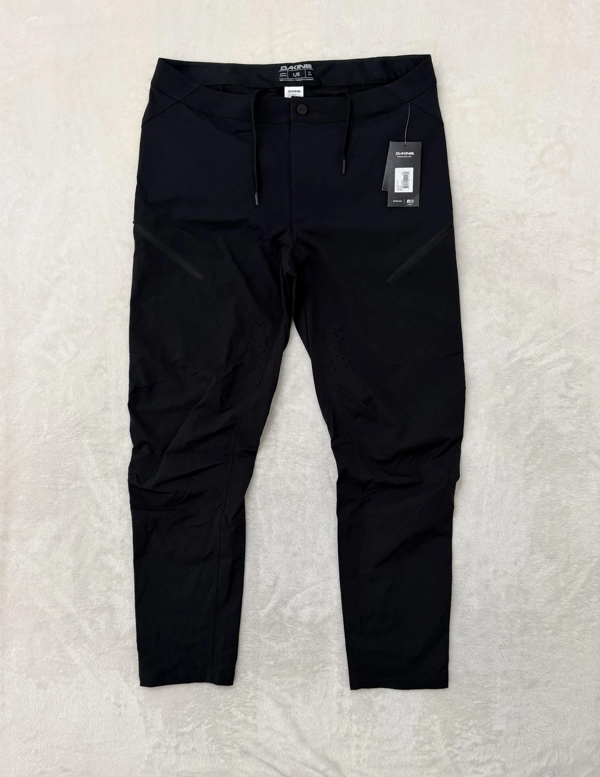 Dakine Pants Mens Large 36x30 Black Softshell Cycling Water Resistant Stretch