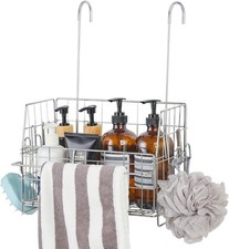 Hanging Shower Organizer, Shower Caddy Hanging, Bathroom Storage Rack with Hooks