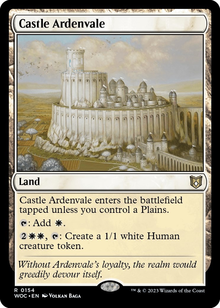 NM - Castle Ardenvale WOC - 154 Commander: Wilds of Eldraine
