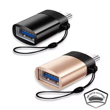 2 PCS USB-C USB 3.1 Type C Male To USB 3.0 Female Data OTG Converter Adapter