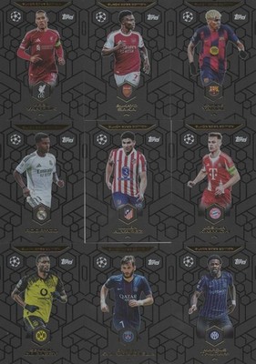 TOPPS Match Attax Champions League 2025/2026 BE 1 - BE 9 Black Edge Yamal etc.