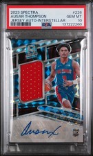 2023 SPECTRA AUSAR THOMPSON INTERSTELLAR /49 SSP ROOKIE CARD AUTO RPA 226 PSA 10