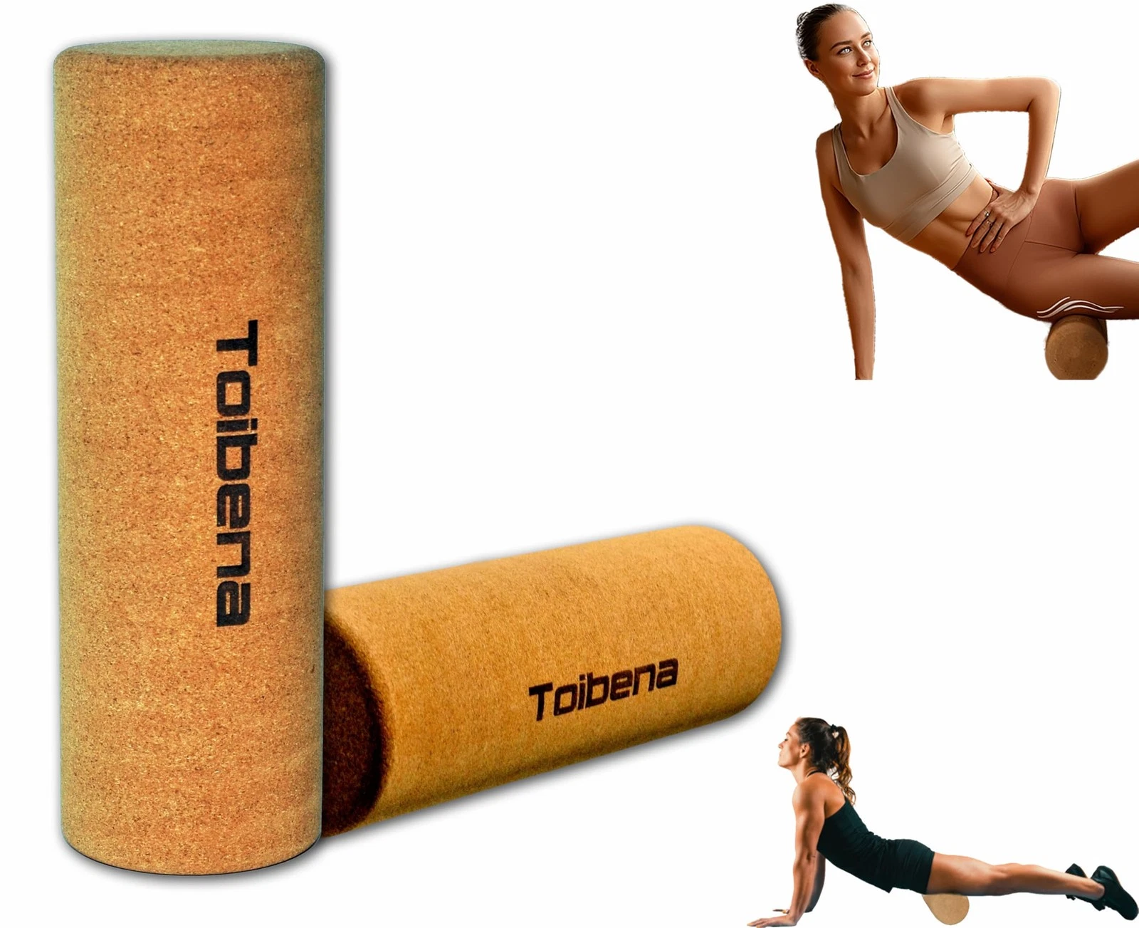 Foam Roller Physical Therapy/Natural Eco-Friendly Cork Roller/High-Density de...
