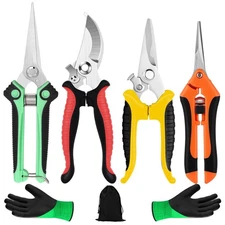 4 Pack Garden Shears Scissors,Pruning Shears, pruning shears for gardening St...