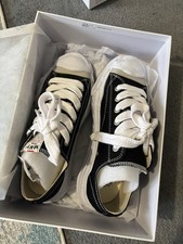 Maison Mihara Yasuhiro Hank OG Sole Canvas Low Black, Size UK 10/ EU 44