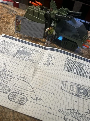 Vintage 1986 GI Joe - Havoc w/ Cross Country v1 - 100% Complete w/File Card & BP