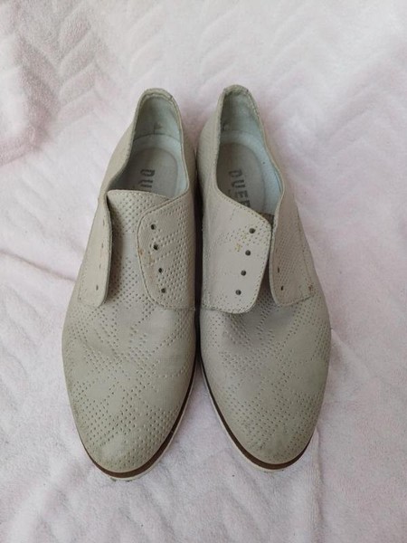 Women Dune Loafers Grey Leather 37