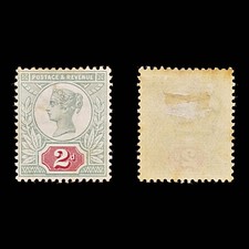 8956: GB SG200 2d Green & Scarlet 1887 Sc#113 Mi88c Mint MH C£35