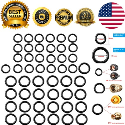#ad Durable 50 Piece O Ring Set for Pressure Washers Leak Prevention Essentials $9.89