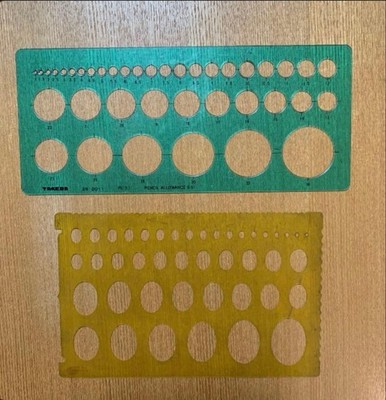 Circle Ruler Drafting Tool Architect Stationery Drawing USED K