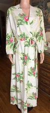 Vintage Vassarette Robe House Coat Size Medium Tall